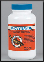 CHOVY-SAVER™ Anchovy, Shiner, Shrimp, Ghost Shrimp, Herring and Other Saltwater Bait Holding Formula